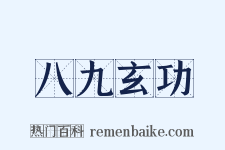 八九玄功是什么意思的图片